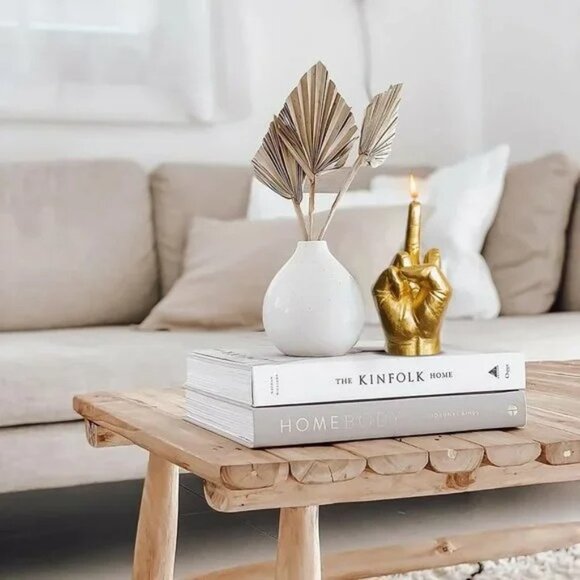 Other - Middle Finger Scented Candle Black Danish Pastel Room Decor - Gold Small